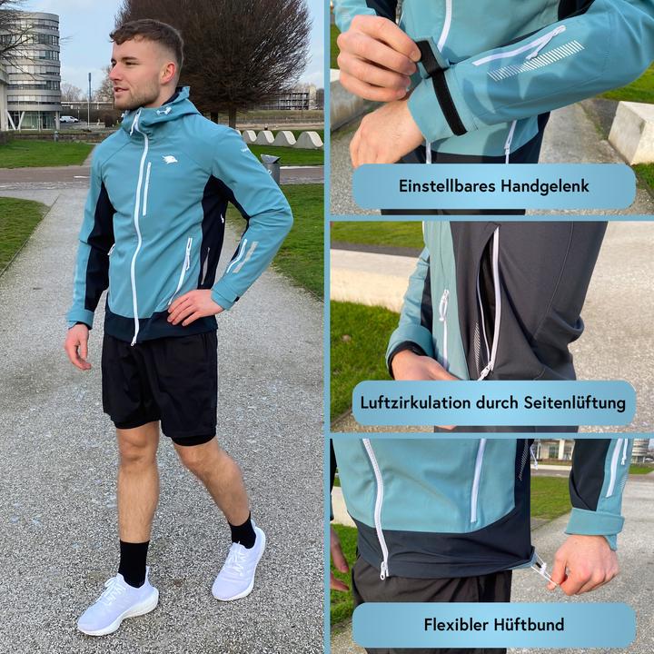 Produktbild Valkental Funktionale & reflektierende Softshelljacke für Outdooraktivitäten - Herren (S)