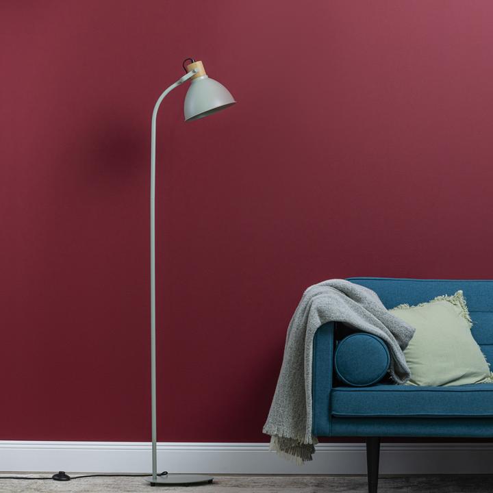 Image du produit Brilliant Erena lampe sur pied 1,5m vert clair métal/bois interrupteur à pied 1x A60, E27 (E27)