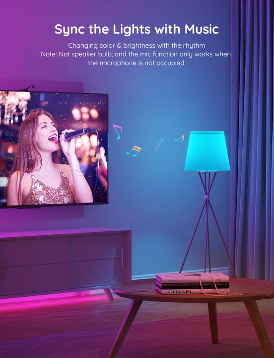 Image du produit Govee Ampoule Smart Light (E27, 9 W, 800 lm, 1 x, F)