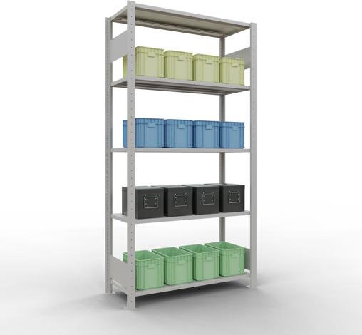 Actual product image Schulte Lagertechnik MULTIplus85 basic racking system with length ledgers