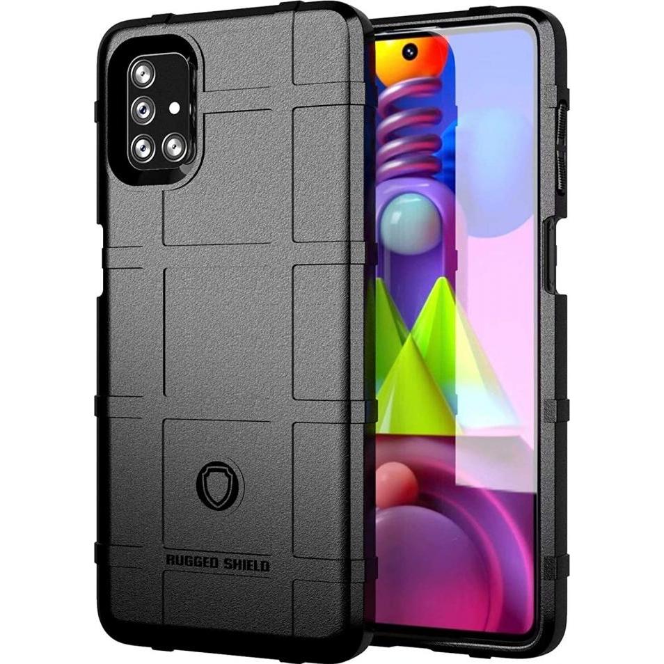 Screenguard Samsung Galaxy M51 Rugged Shield Hülle (Samsung Galaxy M51), Smartphone Hülle, Schwarz