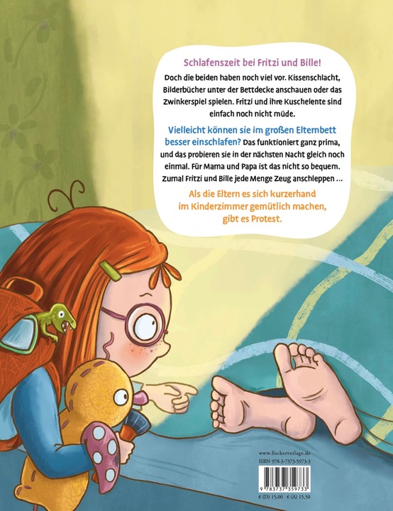 Productafbeelding Fritzi und Bille - Bloss nicht allein ins Bett (Duits, Stefanie Klassen, 2024)