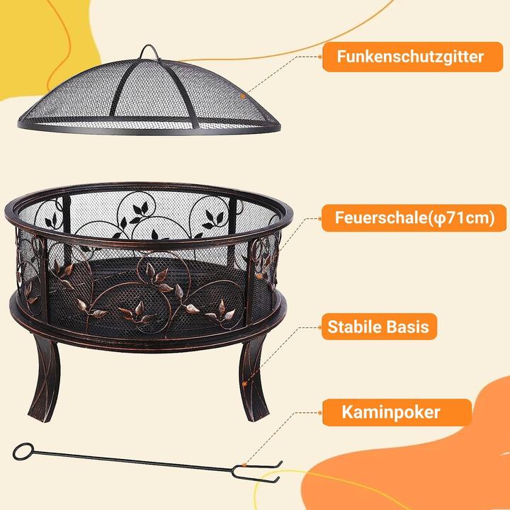 Actual product image TLgreen Feuerschale mit Funkenschutz