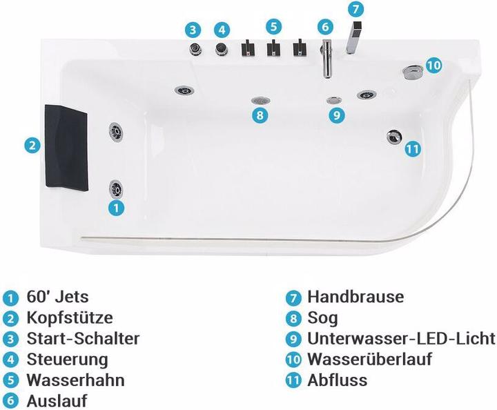 Produktbild Beliani Acuario (285 l, 170 cm, 80 cm)