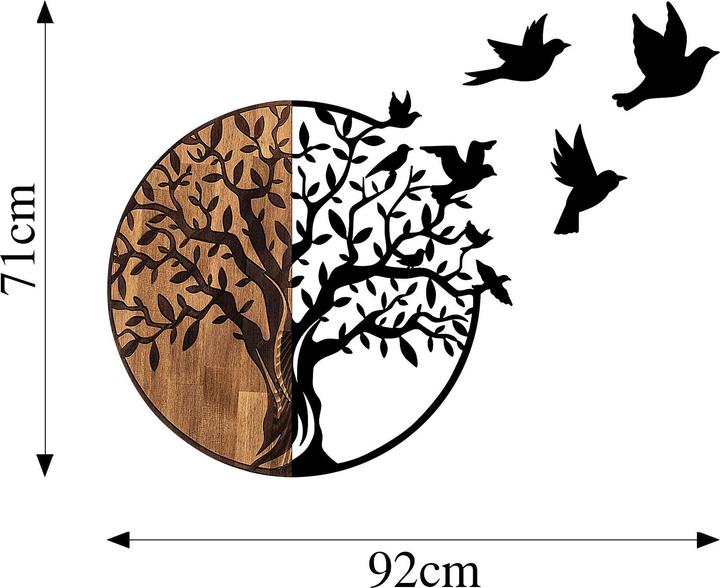 Immagine prodotto Wallxpert Birds Tree (92 x 71 cm)