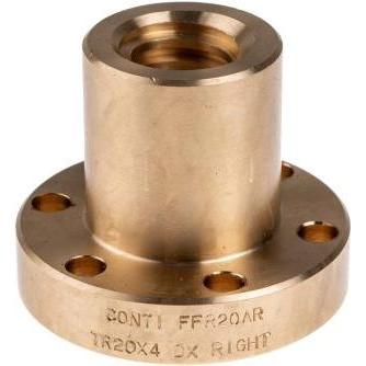 RS PRO, Dadi + Rondelle, Flanged Bronze Nut for 20 X 4 Lead Screw