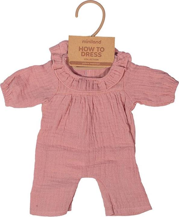 Produktbild Miniland Rosa Pyjamas Mit Hut Für 38 cm Puppe