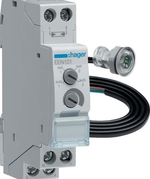 Actual product image Hager Twilight switch EEN101 w.built-in sensor EEN002