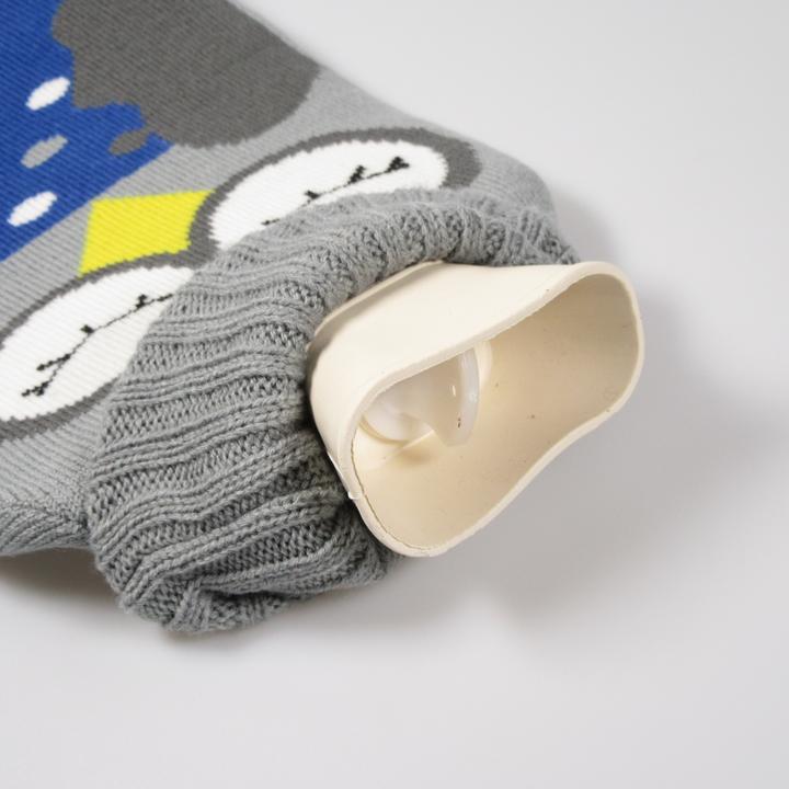 Immagine prodotto PhoneLook Bouillotte avec couverture en tricot (1,5 litri) Hibou (1.50 l, Fiaschetta da letto con coperchio)