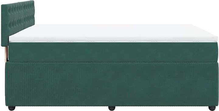 Produktbild vidaXL Bo x springbett mit Matratze 160 x 200 cm Samt (160 x 200 cm)