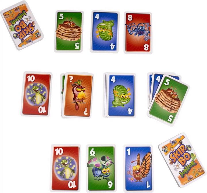 Actual product image Mattel Games Skip-Bo Junior Card Game (French, German, Italian)