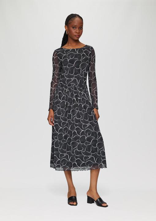 Image du produit s.Oliver Kleid Mesh-Kleid mit U-Boot-Ausschnitt (36)