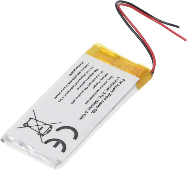 Image du produit AccuCell Batterie Apple Ipod Nano 6th Batterie 616-0531