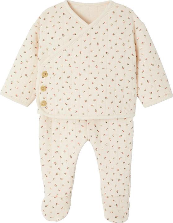 Image du produit Vertbaudet Bio-Kollektion: Baby-Set aus Steppjacke & Hose mit Fuss (50)