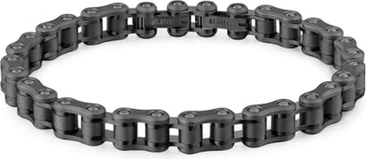 Actual product image Brosway - Original Backliner BBC28 Men's Black Bracelet (22 cm, 316L stainless steel with dual PVD coating)