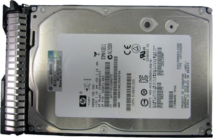 Image du produit HPE 600Gb SAS 15.00Rpm 3.5I nch (0.60 To, 3.5")