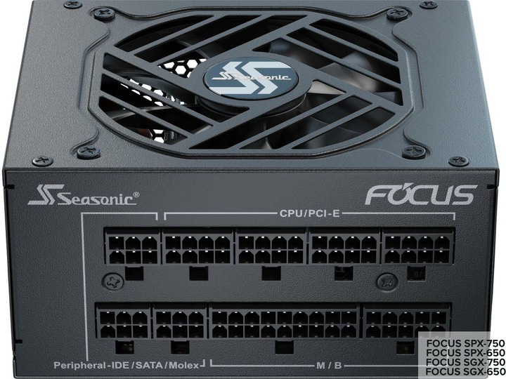 Actual product image Seasonic Power supply 750W FOCUS-SGX-750 Modular (80+Gold) (750 W)