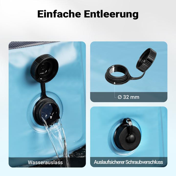 Produktbild Wiltec Fudajo Hundepool 120x30cm Hundeschwimmbad Hundeplanschbecken Hundebadewanne (Hundepool)