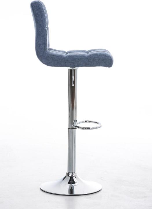 Actual product image Swisshandel24 Bar stool Peru FABRIC, blue