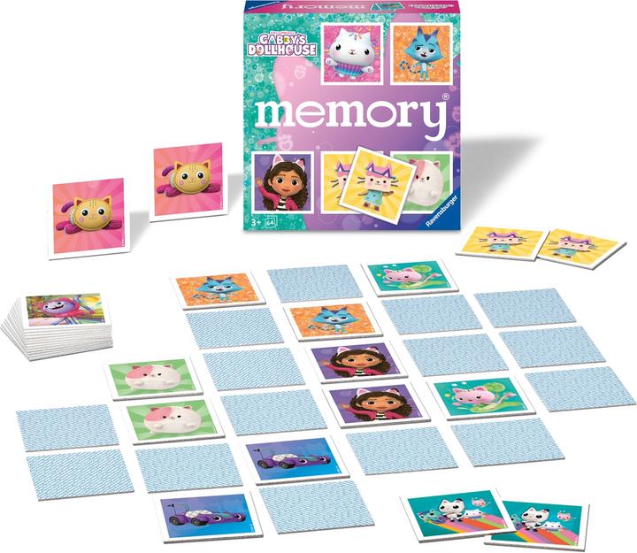 Actual product image Ravensburger memory® Gabby's Dollhouse - 22596 - The classic game for fans of the preschool series (German, Multilingual, 2 - 8 Players)