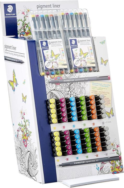 Actual product image Staedtler Pigment fineliner display * (120x)