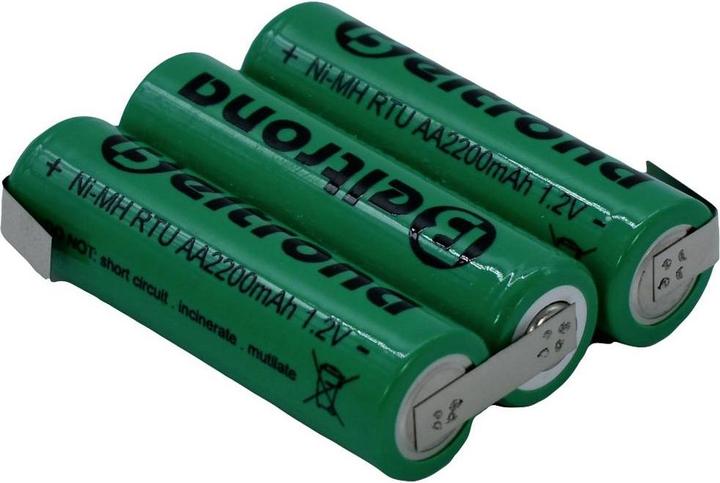 Image du produit Beltrona RTU3AAZ Pack de piles rechargeables 3x Mignon (AA) Z-soudure NiMH 3.6 V 2200 mAh (1 pcs, AA, 2200 mAh)