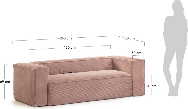 Actual product image Kave Home Blok (3-seater)