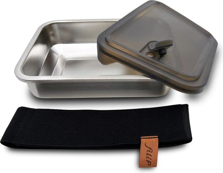 Produktbild Filip & Friends Lunchbox Edelstahl filip® No1 | Bambusbrett, Sleeve & Spork