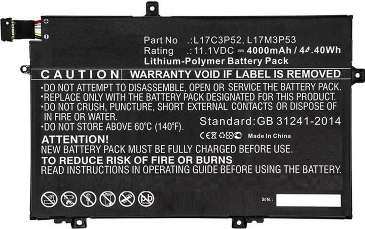 Produktbild CoreParts MBXLE-BA0130 (1 Zellen, 4000 mAh)