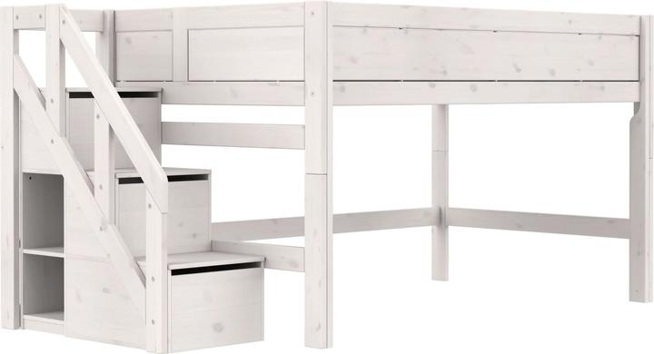 Produktbild Lifetime Kidsrooms Halbhohes Bett mit Treppe 120x200cm (120 x 200 cm)