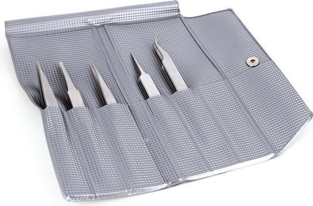 Produktbild RND Pinzetten-Set, Gebogen / Extrafein / Fein / Flach / Sehr scharf, Edelstahl