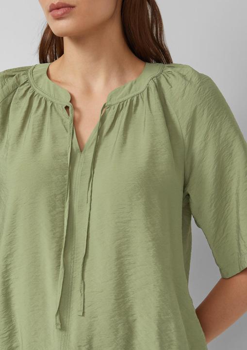 Immagine prodotto s.Oliver Bluse Fliessende Viskose-Bluse mit Raffung und Schleife (46)
