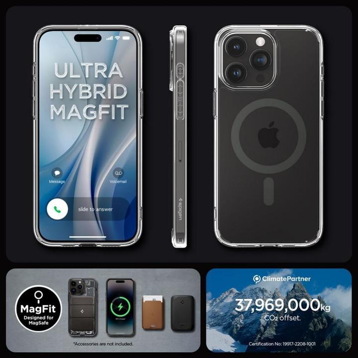 Produktbild Spigen Ultra Hybrid MAG iPhone 15 Pro Max 6,7" Magsafe grafitowy/graphite ACS06577 (Apple iPhone 15 Pro Max)