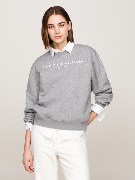 Produktbild Tommy Hilfiger Regular Sweatshirt Dames - Grijs - Maat S (S)