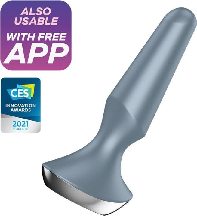 Immagine prodotto Satisfyer Vibratore Plug-ilicious 2 Plug - Ice Blue