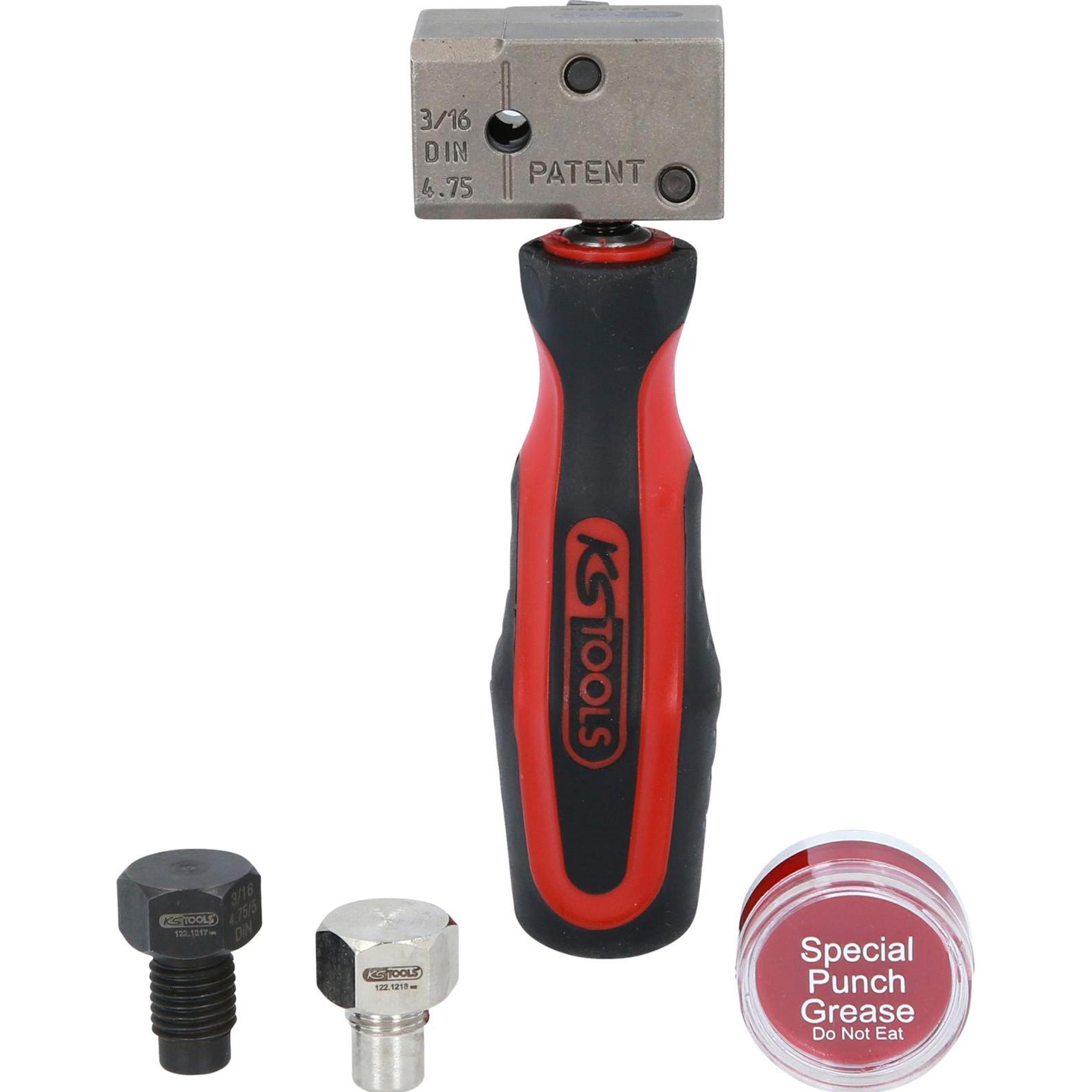 KS Tools, Fahrzeug Werkzeug, FlareFix eco 4.75 mm Universal-Bremsleitungs-Bördelgerät-Satz