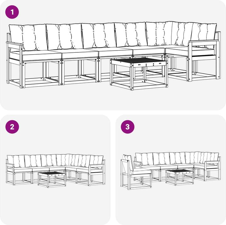 Produktbild vidaXL Sofa Set