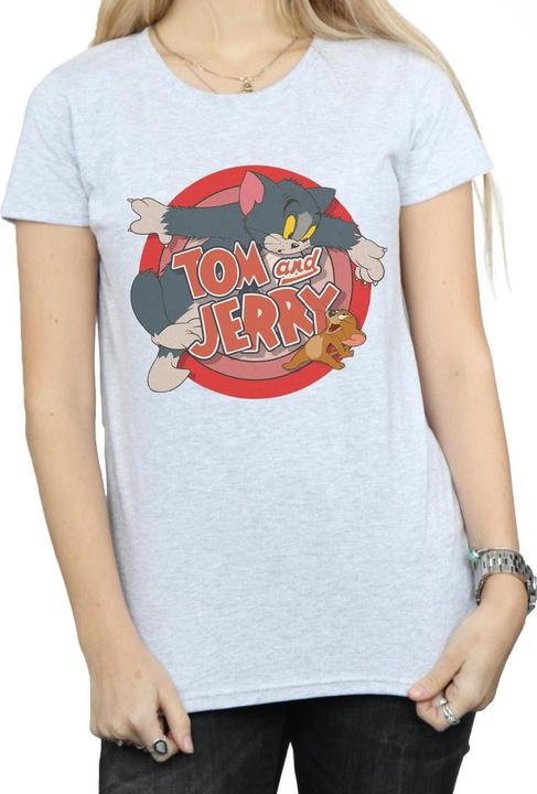 Actual product image Tom & Jerry Womens/Ladies Catch Cotton T-Shirt (XL)