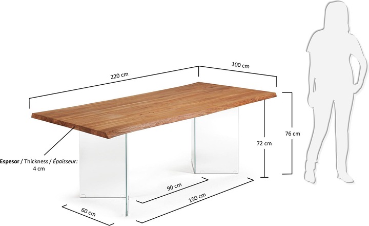 Produktbild Kave Home Lotty (100 x 220 x 76 cm)