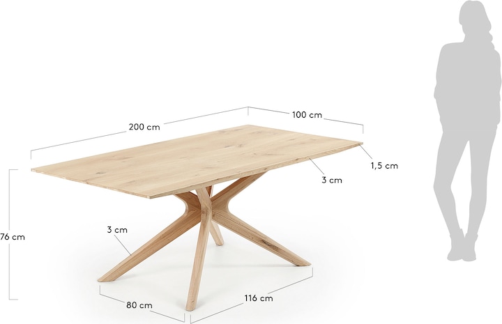 Produktbild Kave Home Armande (100 x 200 x 76 cm)