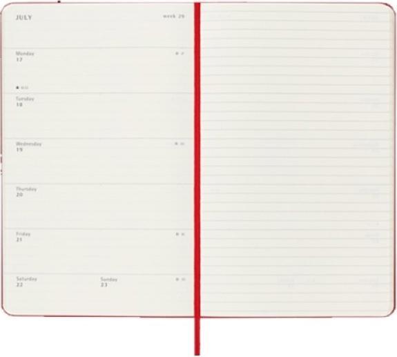 Productafbeelding Moleskine 12 maanden dagkalender 2025, Pocket/A6, 1 dag = 1 pagina, Harde kaft, Sch (A6, Pocket, Engels)