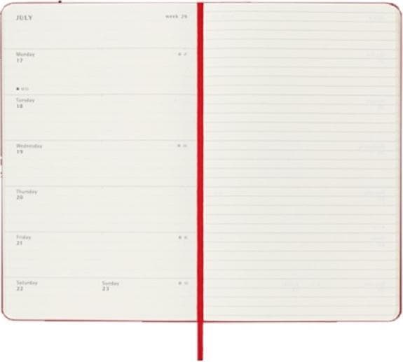 Produktbild Moleskine Tageskalender (A6, Pocket, Englisch)