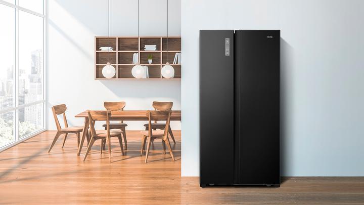 Image du produit Etna AKV678ZWA - Amerikaanse koelkast - Zwart - No-Frost (519 l)