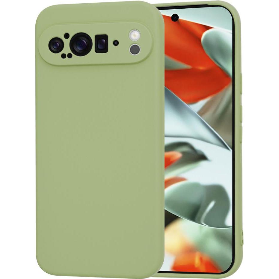 Techsuit - SoftFlex - Google Pixel 9 Pro XL - Matcha (Google Pixel 9 Pro XL), Cover smartphone, Verde