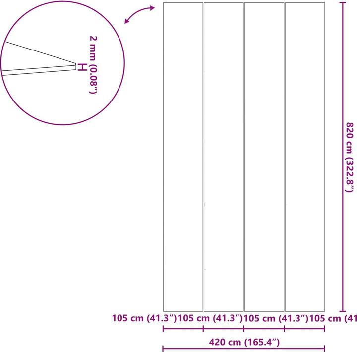 Produktbild vidaXL Bodenfolie für Pools