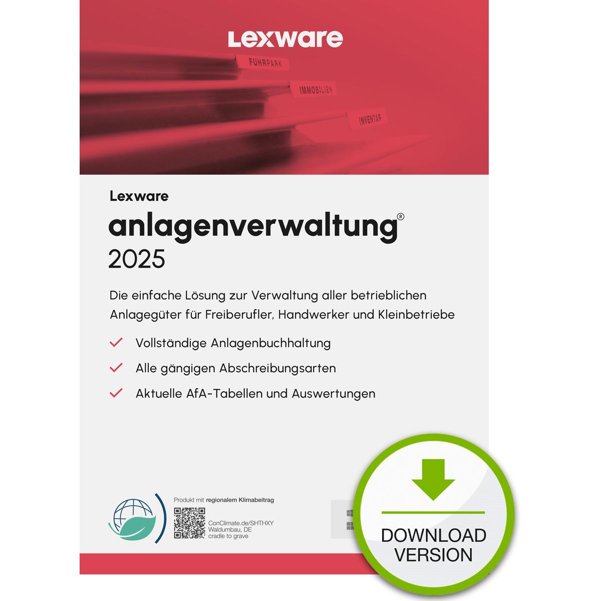 Lexware anlagenverwaltung 2025 "unbegrenzte Laufzeit" Download (unbegrenzt) (09093-2039)