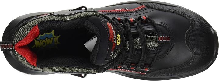 Actual product image U-Power Safety boot Teak size 39 black/red S3 SRC ESD EN ISO 20345 smooth leather (S3, 39)