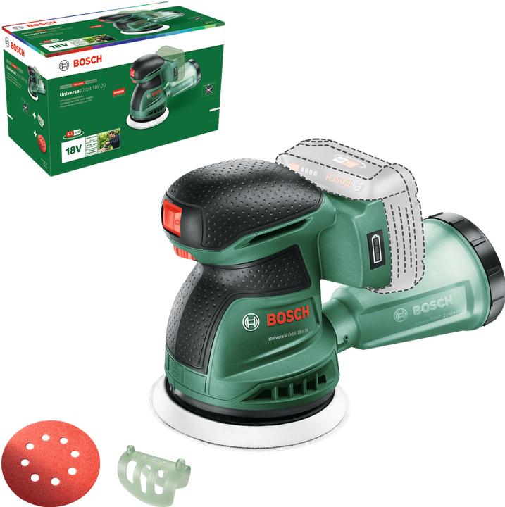 Actual product image Bosch Home & Garden Bosch Exzenterschleife UniversalOrbit 18V-20 solo (Eccentric grinder, 35 W)