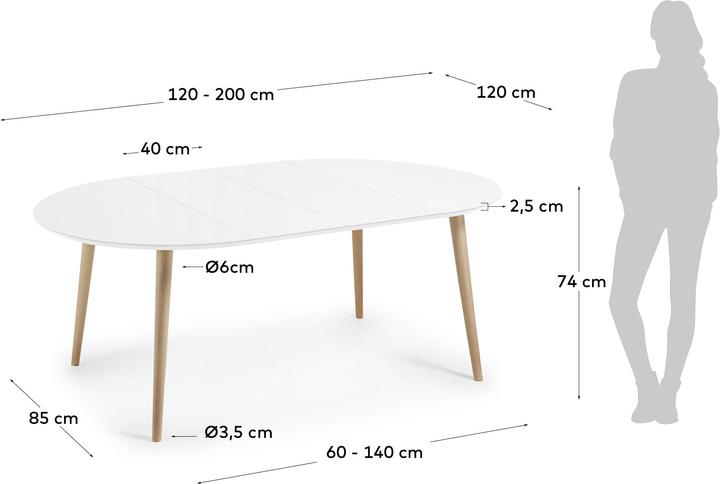 Actual product image Kave Home Oqui (Ø 120 cm)