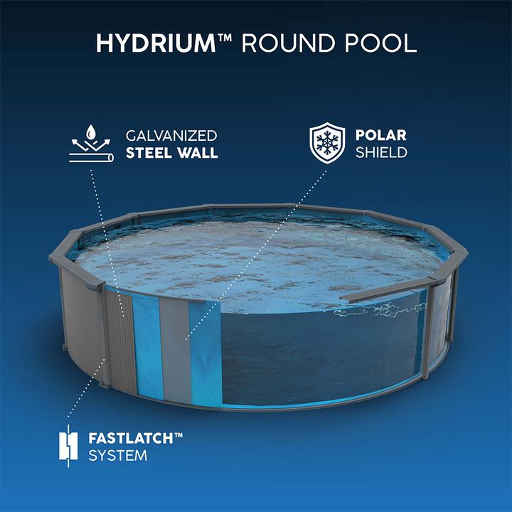 Immagine prodotto Bestway Set piscina fuori terra rotonda Hydrium - 5,49 m x 1,32 m (Ø 549 x 132 cm)